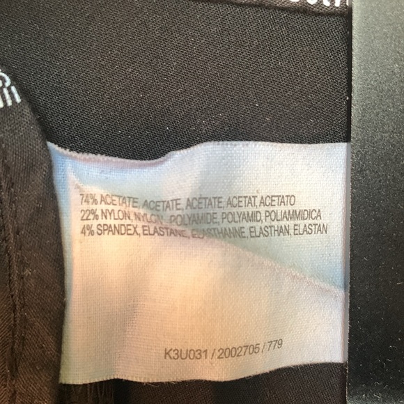 Esprit women size 4 black satin look pants with stretch - Picture 6 of 12